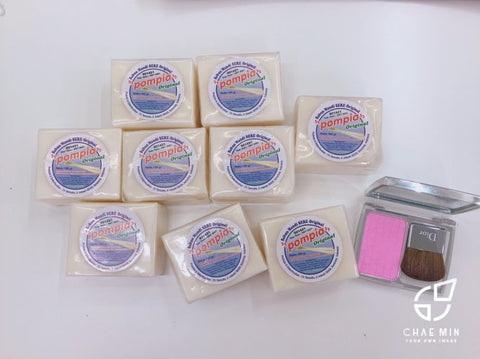 ✈️[韓国へ!直球】ポンピア石鹸160g x1(天然紫、低刺激ニキビ、清潔石鹸)✈️