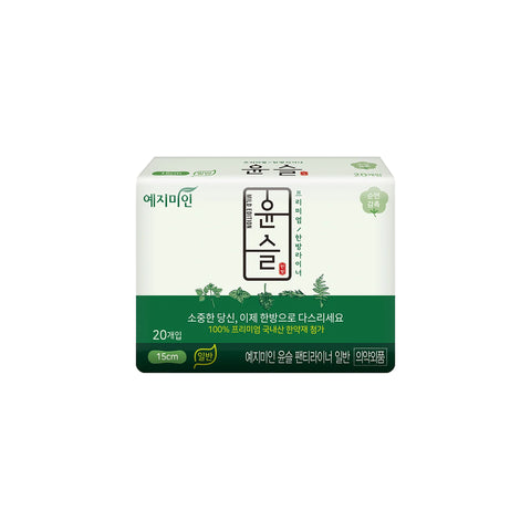 [Made in Korea Yejimin] Panty Liners Cotton Mild Herb 20P 15cm
