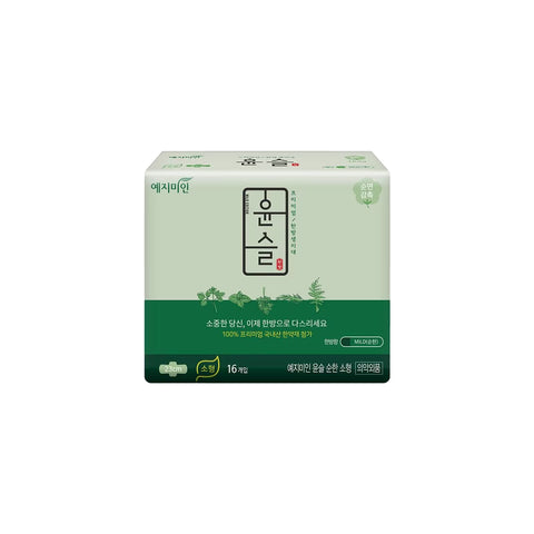 [Made in Korea Yejimin] Sanitary Pads Cotton Mild Herb (Small) 16P 23cm