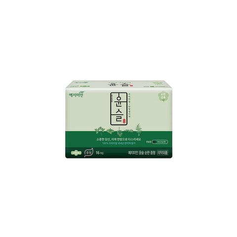 [Made in Korea Yejimin] Sanitary Pads Cotton Mild Herb (Medium) 16P