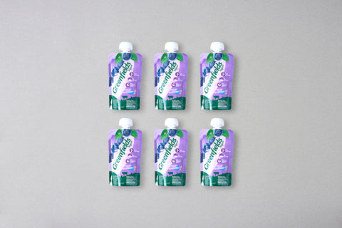 [Greenfields] Yogurt Pouch Blueberry (110g x 6pcs)