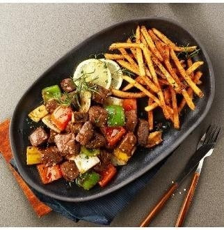 Chop Steak Meal Kit: Tenderloin MB 8/9 (1+++ grade) & French fries (total weight 300g) - Excluding vegetables