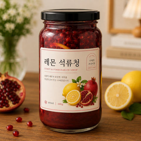 [엄마손] 여성들을 위한 저당 레몬 석류청 (600g, 과육 80%)