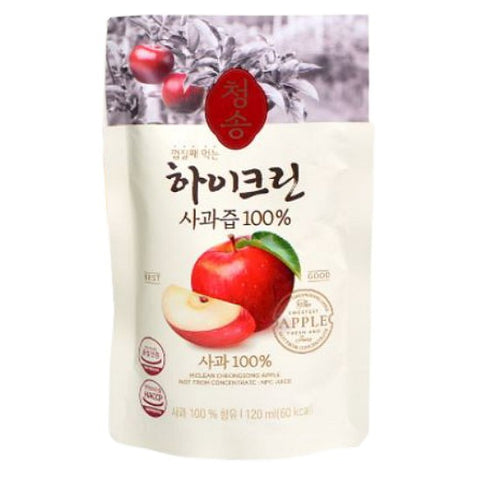 [청송] 하이크린 사과즙 100% (1Box / 120ml * 60pcs)